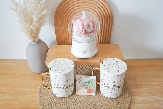 wedding gifts singapore unique customised gifts celebloons diffusers bluetooth speakers preserved flower gifts customised mugs couple gifts
