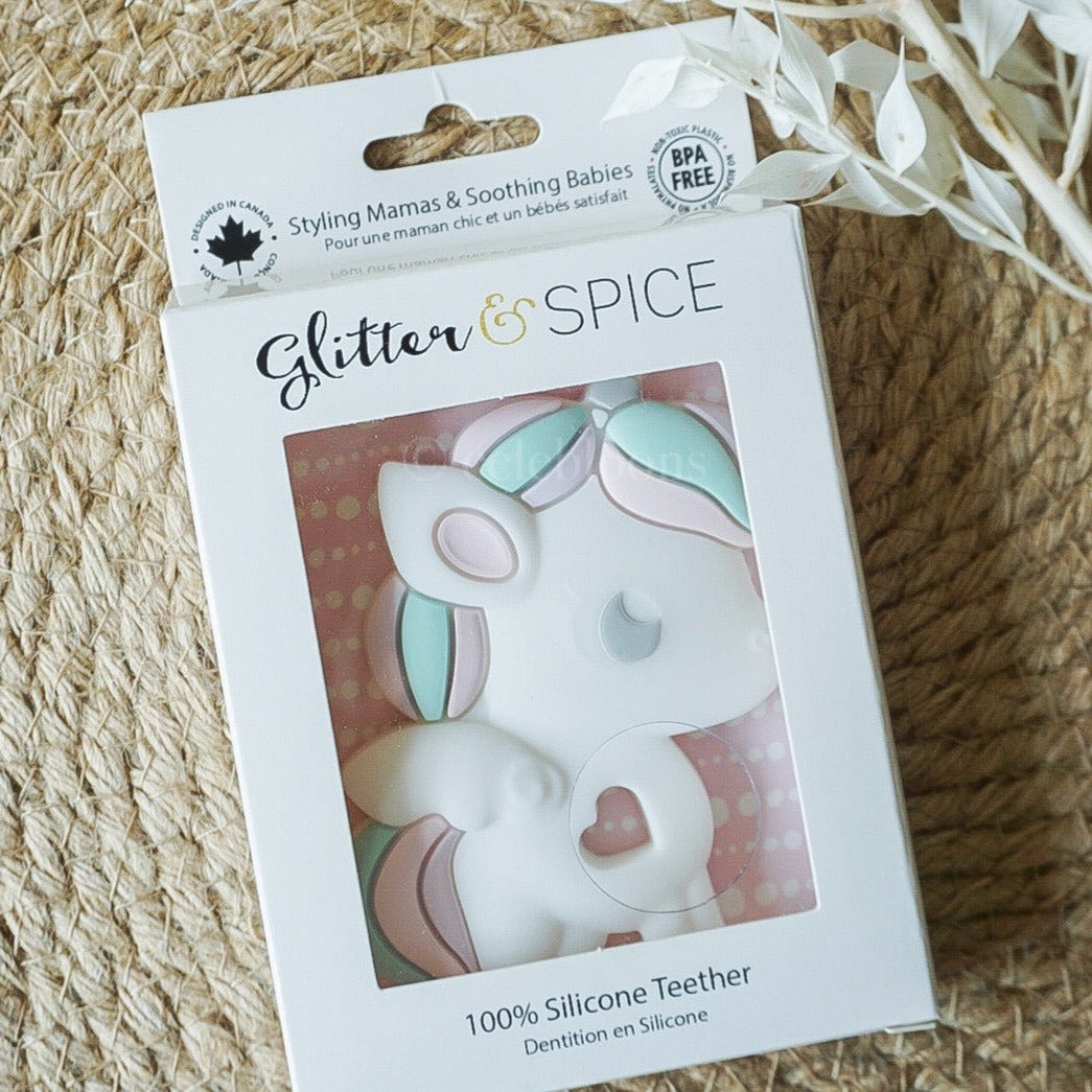 Glitter & Spice Single Teether (Unicorn)