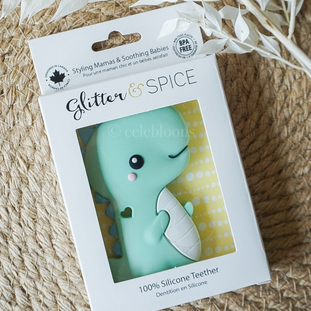 Glitter & Spice Single Teether (Dino)