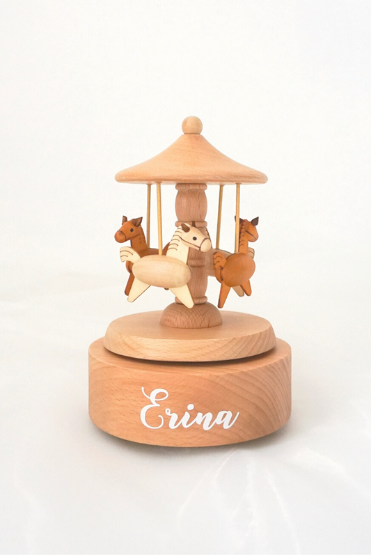 Customised Wooden Musical Stand (Carousel - 32 melodies)