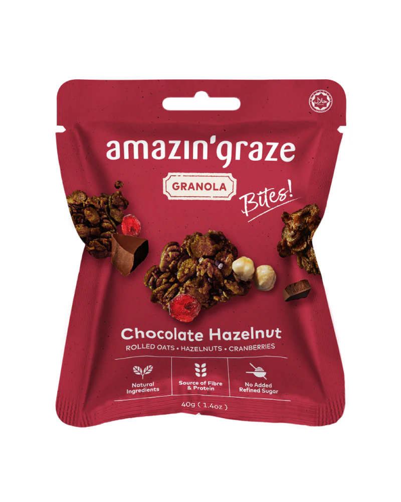 Amazin' Graze Mini Chocolate Hazelnut Granola Bites