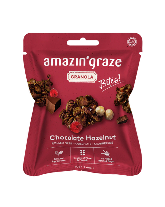 Amazin' Graze Mini Chocolate Hazelnut Granola Bites