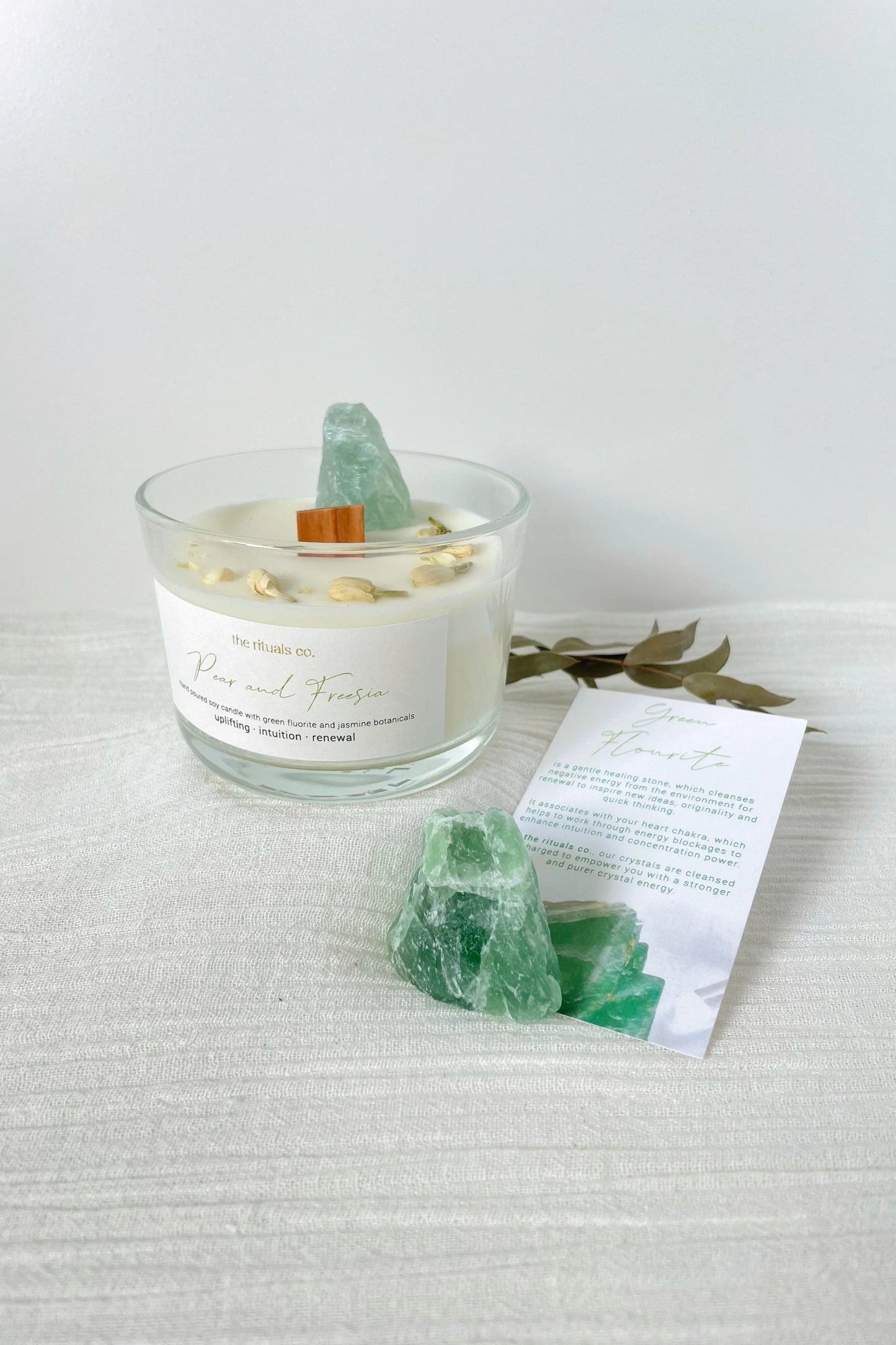 Pear and Freesia Crystal Scented Candle (Handmade by the rituals co.)